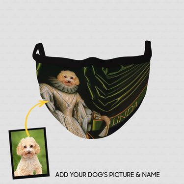 Personalized Dog Gift Idea - Royal Dog's Portrait 90 For Dog Lovers - Cloth Mask